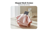 Silk-Like Ribbon Grip Fastener Elegant Design Ribbon Hair Grip Ponytail Holder Fastener Versatile Strong Grip for Women
