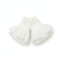 Ruffle Trim Layered Translucent Bloomer Skirt Skort