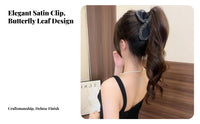 Crystal Silk-Like Hair Grip Elegant Design Large Decorative Hair Grip Wheat Ear Pattern Jaw Grip Glittering Crystal S