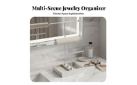 Crossbar Jewelry Stand Elegant Design Crossbar Jewelry Tree with Tray Necklace Earring Bracelet Holder Perfect Gift Suggestion