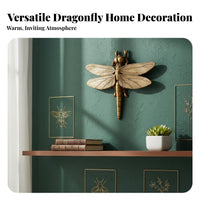 Dragonfly Wall Decor Retro Design 3D Dragonfly Wall Decor Detailed Home Decoration for Collectors