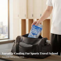 Cooling Sweatband White and Blue Cooling Headband Material Strip for Travel