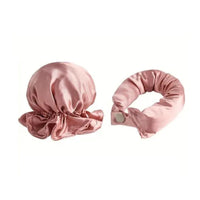 2 Pieces Heatless Curling Set Padded Overnight Hair Curler Set Snap Button