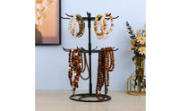 Rotating Jewelry Holder Black Iron Bracelet Holder Hooked Arms