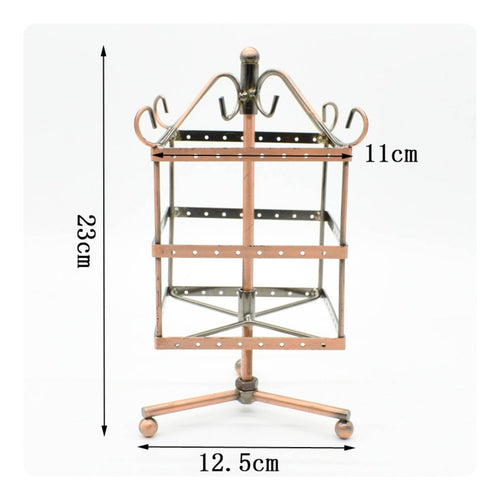 Rotating Earring Stand Decorative Rotating Earring Holder Stable Base for Closet