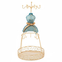 Peacock Blue Jewelry Holder Great Gift Idea Necklace Hanger Rack Multi-Function