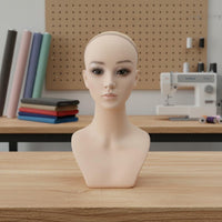 Styling Model Head Versatile Female Head Form PVC for Cosplayers, Studio