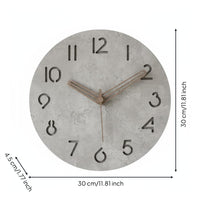 Silent Wall Clock Minimalist Rock-Like Appearance Texture Wall Clock Easy to Install Home Decor