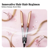 Negative Ion Technology 2-in-1 Hair Dryer Straightener High-Speed Airflow 2-in-1 Hair Straightener Dryer Quiet Operation for Salon, Bathroom