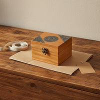 Wooden Jewelry Box Decorative Solid Wood Trinket Chest Easy to Open for Dressing Table, Vanity