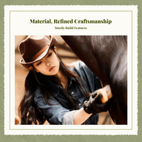 Adjustable wool cowboy hat, wide brim