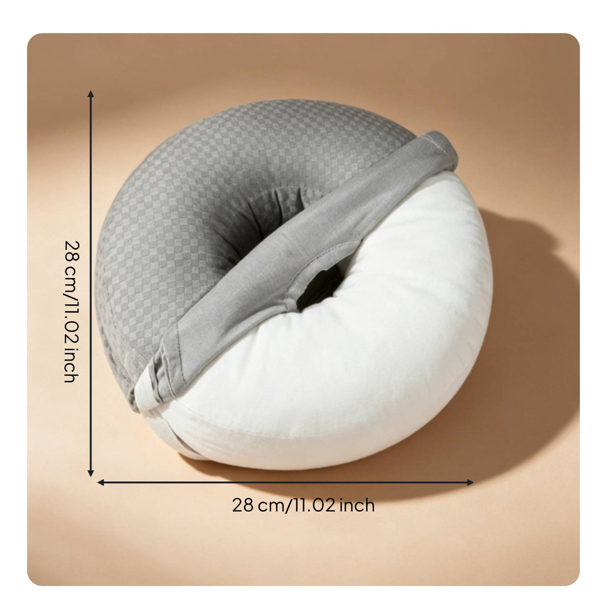 Ear Piercing Pillow Removable Cover Pillow with Ear Hole Soft and Comfortable