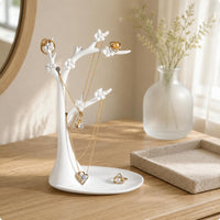 Tree Jewelry Organizer Flower Details Bracelet Rack Matte Finish