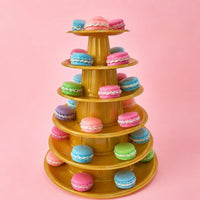 Macaron Display Stand Hand Washable Tiered Dessert Stand Lightweight for Wedding