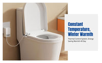 Smart Thermostatic Toilet Seat, PP Board, Waterproof, Quiet, Multiple Sizes, Easy Install, Family Use