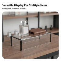Acrylic Display Stand Versatile Use Acrylic Display Riser Easy to Clean U-Shaped Riser Shelf for Collectors, Shop Owners, Show Show, Store Counter