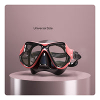 Tempered Glass Snorkel Set Easy Breathing Anti-Fog Diving Mask for Snorkeling