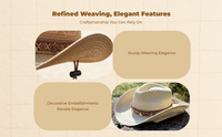 Sun Hat, Wide Brim Cowboy Style, Summer Beach Protection