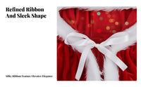 Santadesign Cape Full Length Design Long Red Holiday Mantle Attached Hood
