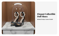 1/4 Scale Doll Shoes Anti-Yellowing Resin 1/4 Scale Doll heel Elegant Design BJD High Heel Sandals