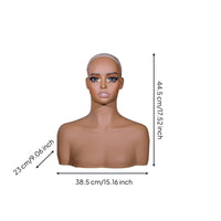 Shoulder Mannequin Bust Realistic Eyelashes Shoulder Bust Model Salon Use