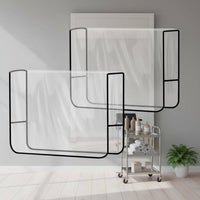 2 Pieces Clear Salon Chair Cover Stain-Resistant Salon Chair Cover Reusable