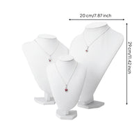 Necklace Display Bust Stable Base Jewelry Mannequin Stand Soft Material
