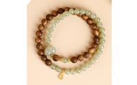 Agarwood Bracelet Stacked Wear Jade Bead Bracelet Stackable for Girlfriend