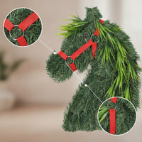 Horse Head Wreath Lightweight Horsehead Decor Faux for Homeowners