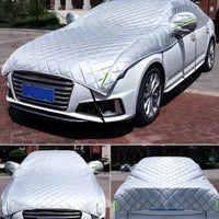 Sedan Half Cover Thickened Half Car Cover geometricGrid