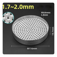 Screw Sorting Tray Zinc Alloy Perforated Screw Tray Silver Finish