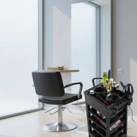 5 Tier Salon Trolley Easy to Clean Hair Coloring Trolley Large-Capacity Drawers