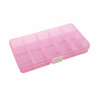 Transparent Body 15 Compartment Plastic Organizer Multi-Purpose 15 Grid Plastic Organizer Portable for DIY Enthusiasts, Home, Workshop, Desk