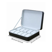 Watch Storage Bag 10-Slot Travel Accessory Padded Interior