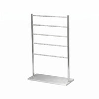 Metal Jewelry Stand Horizontal Rods Accessory Storage Slim Design