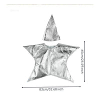 Star Costume Pull-on Style Shiny Star Outfit Finished Edges for Party Dress-Up