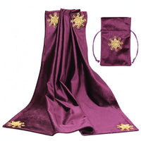 Divination Tablecloth and Pouch Set Square Shape Divination Cloth Set Folded Top