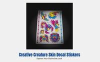 Feathered Creature Halloween Fluorescent Limb Skin Decal Sticker, Creative 3D