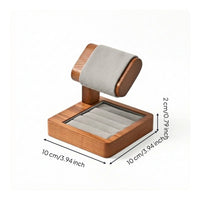 Watch Stand with Valet Tray Cushioned Watch Display with Tray Desktop