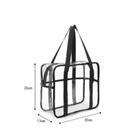 Transparent PVC Storage Bag Reusable Travel Organizer Scratch-Resistant
