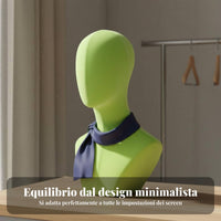 Velvet Mannequin Head Lightweight Hat Display Stand Odorless for Trade Display