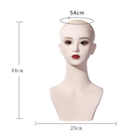 Jewelry Display Head Asian Style Hairpiece Stand Head Stable and Lightweight for Salon Owners