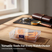Watch Strap Adjustment Tool Set Includes Replacement Pins Watch Link Removal Kit Portable Easy to Use for DIY Hobbyists