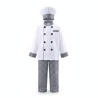 Kids Chef Costume Button Closures Kids Chef Outfit Career Day for Baking Class