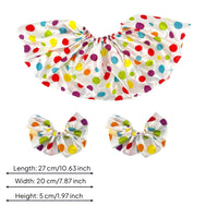Clown Collar and Cuffs Glossy Polka Dot Cuffs Festive Style