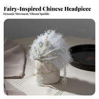 Traditional Chinese Attire Hair Adornment Fairy-Like Design Traditional Chinese Attire Hair Accessory Bead Tassel Headdress