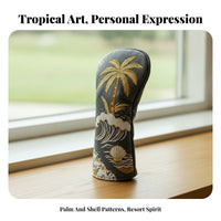 Sports Gear Golf Driver Head Cover Rounded Top Tropical