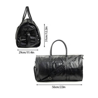 Cylindrical Duffel Bag Detachable Shoulder Strap Garment Travel Side of Bag Zip Closures Convertible Garment Duffel