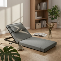 Electric Lifting Backrest Easy to Use Electric Lifting Mattress Remote Control Adjustable Bed Backrest for Elderly, Bedside