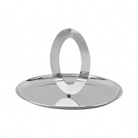 Fruit Tray with Handle Polished Metal Fruit Dish Round for Tabletop